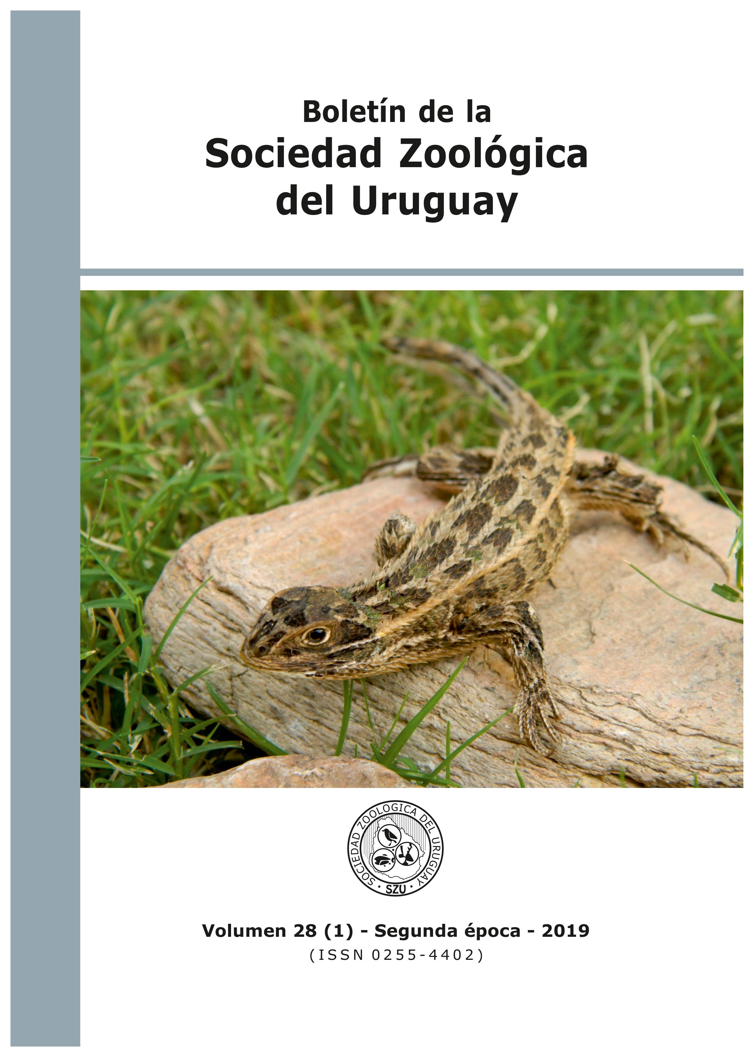 					Ver Vol. 28 Núm. 1 (2019): Boletín de la Sociedad Zoológica del Uruguay
				