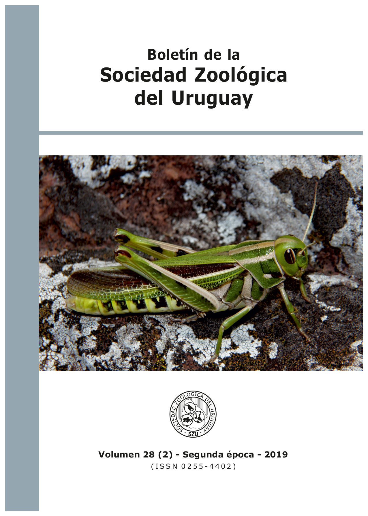 					View Vol. 28 No. 2 (2019): Boletín de la Sociedad Zoológica del Uruguay
				
